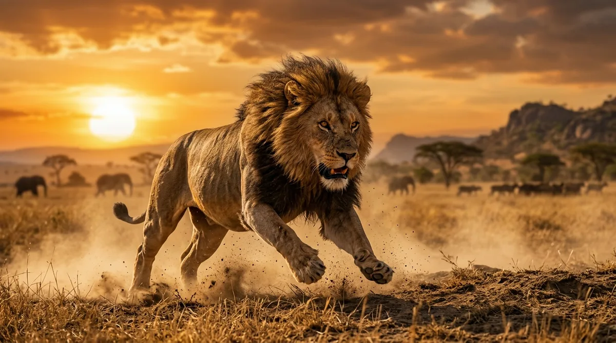 African Lion Hunting